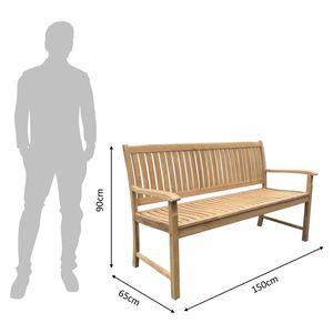 Garden Chair-Solid Teak Wood & Soft <b>Foam</b> <b>Waterproof</b> & Durable Outdoor Furniture for Events - Product Image 3