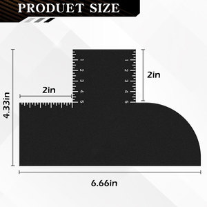 Tarjeta de Mejora de Corte para Barberos: Herramienta Profesional para Dar Forma al Cabello con Indicadores de Medición, Guía Reutilizable para el Corte de Barbero, Color - Product Image 4