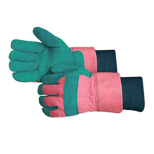 Gants de travail en cuir de vachette de qualité supérieure, doux et confortables, résistants à l'abrasion, pour la construction et le jardinage - Product Image 4
