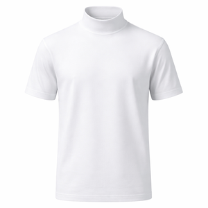 Chemise à col roulé pour homme, respirante, à séchage rapide, 100% coton, vente en gros, sur mesure - Fournisseur direct d'usine pour les achats en gros - Product Image 1