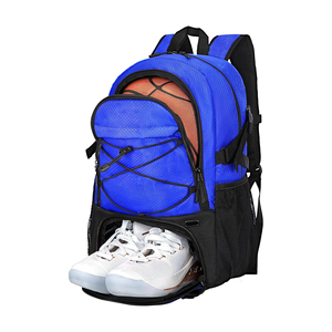 Grand sac à dos de basketball avec compartiment de rangement pour ballon, poche séparée pour chaussures, plusieurs compartiments zippés latéraux - Product Image 6