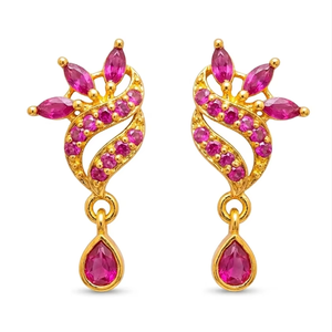 Moll jewellers ชุดปาร์ตี้เจ้าสาวต่างหูสตั๊ดโรสโกลด์คริสตัล rhinestone อินเทรนด์น้ำหนักเบาสบายต่างหู - Product Image 1