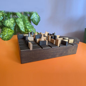 Handcrafted Wooden Labyrinth <b>Puzzle</b> Game Featuring Intricate Maze Tracks And Pegs For Engaging Strategy Play & Enjoyment - Product Image 5