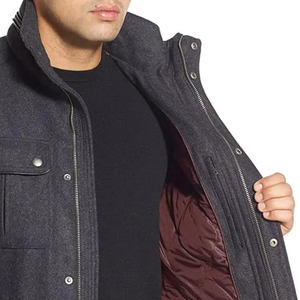 Chaqueta Varsity Personalizada con Doble Botonadura, Premium para Hombre, Lana/Poliéster, Moda Urbana de Primavera, Fabricante Mayorista - Product Image 5