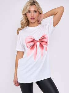Camiseta Personalizada para Mujer, Estilo Casual, Poliéster/Algodón, Diseño Impreso DTG, Ropa Moderna para Mujer, Estilo Urbano - Product Image 6