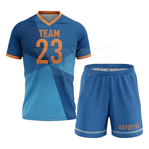Soccer Uniform Set Short Sleeve 100% Cotton Unisex Adult Comfortable Quick Dry High Quality <b>Large</b> Size Sublimation - Product Image 6