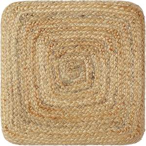 Pouf carré en jute tissé à la main 2026 pour la décoration de la maison, des complexes hôteliers, des hôtels et des patios - Product Image 4