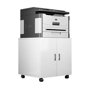 Gabinete Móvil de Acero para Impresora con Espacio de Almacenamiento de Papel, Diseño que Ahorra Espacio, Organizador de Oficina con Ruedas, Almacenamiento Cerrado para Oficina en Casa - Product Image 6