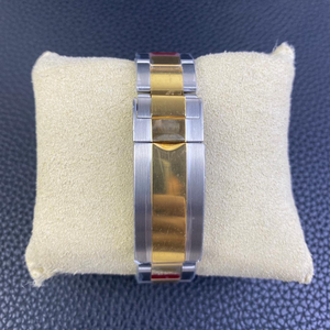 Reloj de pulsera mecánico automático analógico de acero inoxidable de dos tonos de la marca BOJ Plain R.O.L.E.X.77 para hombre a bajo precio, gran oferta. - Product Image 5