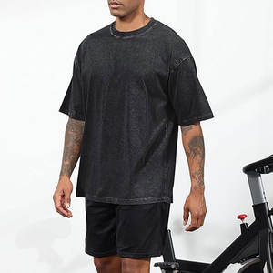 Camisetas de Algodón Lisas para Hombre, Estilo Vintage con Lavado Ácido, Camisetas Básicas de Streetwear, Holgadas, Unisex, Cómodas, de Manga Corta - Product Image 3