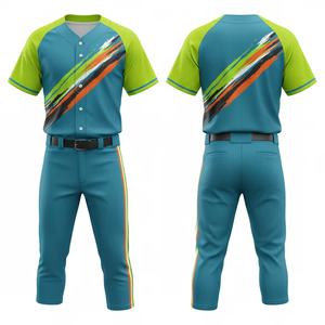 Uniforme de baseball sublimé professionnel 2026 en maille légère personnalisé unisexe avec nom et numéro d'équipe, vente en gros, 100 % polyester, col en V - Product Image 2