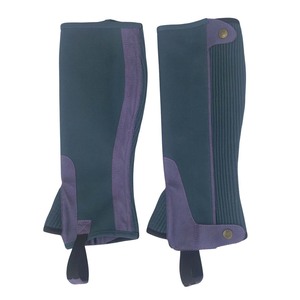 Women's Synthetic Leather Mid Rise Half <b>Chaps</b> Durable Equestrian Leg Protection Horse <b>Riding</b> Gear Cowboy <b>Chaps</b> - Product Image 1