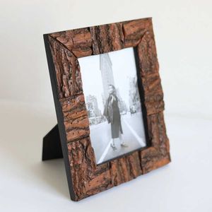 Cream White Wooden Photo Frame Set Natural Timber <b>Border</b> Picture Holder Tabletop Portrait <b>Display</b> Handmade Home Decor Framing - Product Image 3