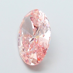 Diamant CVD rose intense fantaisie de forme ovale de luxe, cultivé en laboratoire, 3 carats, clarté VS1, polissage excellent, diamant non monté pour bijoux - Product Image 2