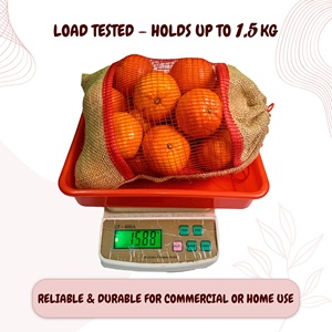 Bolsa de Malla con Cordón de Yute Biodegradable y Ecológica, 31*21 cm, Reutilizable, Resistente, Soporta hasta 1.5 KG de Frutas y Verduras - Product Image 6