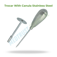Trocars avec canule en acier inoxydable, instrument chirurgical vétérinaire pour le traitement de l'œdème chez le bétail