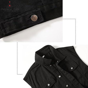 Chaleco Vaquero de Material Duradero, Estilo 2026, Chaqueta Casual sin Mangas, Ropa Urbana, Servicio OEM, MOQ Bajo - Product Image 4