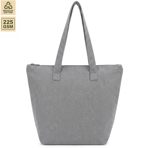 Bolsa Térmica Personalizada de Algodón Reciclado, Bolsa de Compras Grande, Bolsa para Almuerzo, Forro de Papel de Aluminio, 47x40x15cm, Venta al Por Mayor OEM - Product Image 1