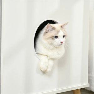 Lettiera per Gatti in Legno Bianco con Design a Tavolino, Ideale per la Pulizia degli Animali Domestici - Product Image 3