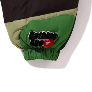 Blouson matelassé à capuche pour homme, coupe droite, en coton, coupe-vent, respirant, avec fermeture éclair, décontracté, hiver, couleur unie, coupe ajustée, logo frontal - Product Image 6
