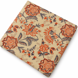 Camisas de Algodón Premium Orgánicas, Transpirables, de Secado Rápido, Tejidas en Jaipur, con Estampado Floral Índigo Hecho a Mano, Ligeras, 90 GSM, para Decoración del Hogar - Product Image 4