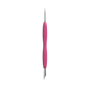 Japanese Steel <b>Nail</b> Grooming Accessories Cuticle Pushers with Soft Silicone Handle for Professional Cuticle Maintenance - Product Image 3