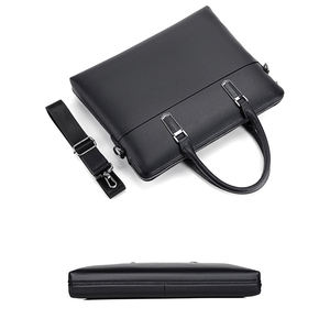 Premium Genuine Leather Laptop Bags Business Handbag Waterproof Eco-Friendly High Quality Organizational Pockets <b>Travel</b> Bag - Product Image 1