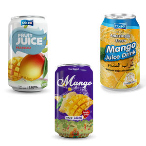 เครื่องดื่มน้ำผลไม้มะม่วงทำจากอลูมิเนียมกระป๋องบรรจุกระป๋องแบบแห้งได้รับการรับรองฮาลาลฉลากส่วนตัว - Product Image 3