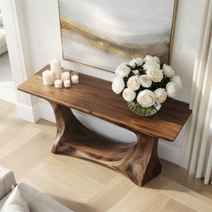 Luxali Eco-Friendly Durable Easy Clean Handmade <b>Wooden</b> Console <b>Table</b> Modern Farmhouse Masterpiece Meticulously Handcrafted Solid - Product Image 4