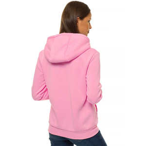 Sweat-shirt à capuche pour femme, doublé polaire, col montant, demi-zip, tricoté, pour l'hiver, le sport et les loisirs en extérieur - Product Image 2