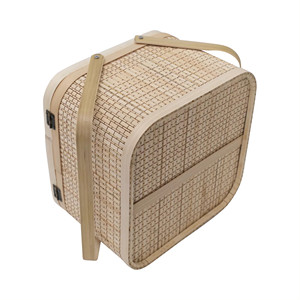 Contenedor Rectangular para Alimentos NHAT MINH MK284 Hecho de Bambú Natural Tejido, Apto como Caja de Regalo para Clientes, Opción de Pedido Personalizado - Product Image 4