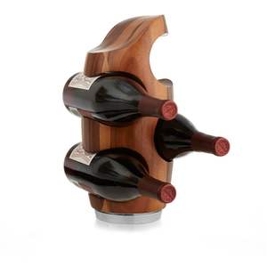 Rustic <b>Wooden</b> <b>Wine</b> <b>Rack</b> Solid Wood <b>Wine</b> Bottle Holder Ideal For Farmhouse Kitchen Cellar Interior Decoration - Product Image 3