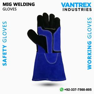 Gants de sécurité d'extérieur respirants et résistants à la chaleur de qualité supérieure en cuir de vachette pleine fleur, longueur coude, pour usage professionnel - Product Image 5