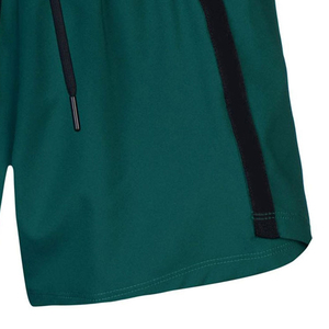 Shorts tricotés color block pour femme avec taille élastique, poches, séchage rapide, style sportif, respirant, coupe régulière, taille mi-haute - Product Image 6