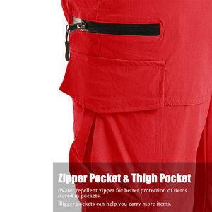 Shorts cargo pour homme, style personnalisé, nouvelle collection, longueur sous le genou, rivets métalliques, boutons, légers, pour la randonnée, la course à pied, les activités de plein air et les voyages - Product Image 5