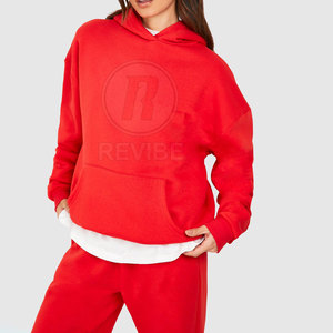 Chándal informal con capucha para mujer, talla grande, holgado, ecológico, transpirable, de alta calidad, al por mayor - Product Image 4