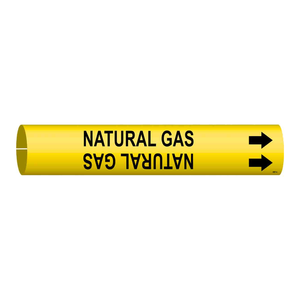 เครื่องหมายระบุท่อแก๊สธรรมชาติแบบ Snap-On ยี่ห้อ Brady สำหรับท่อในร่มและกลางแจ้ง - Product Image 2