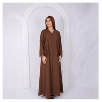 Meilleure Vente : Abaya Longue Originale pour Femme, Magnifiquement Conçue en Dentelle Florale, Modèle 2027 – Fabricant