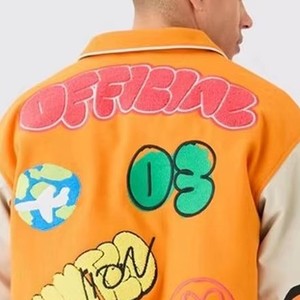 Premium Embroidered <b>Leather</b> <b>Jacket</b> Custom Motorcycle Fashion Coat Genuine <b>Leather</b> OEM ODM Wholesale Sample Service Available - Product Image 3