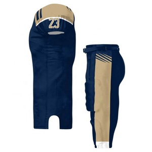 Uniformes de football américain à sublimation personnalisée du fournisseur direct d'usine 100% polyester respirant drapeau numéro motif sport - Product Image 4