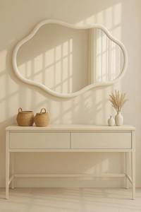 Miroir mural en bois de taille standard, miroir mural en bois multicolore pour la cuisine et la salle à manger, accessoire de décoration intérieure en gros - Product Image 3