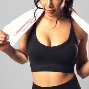 Custom Women's Fitness Sports <b>Bra</b> Seamless Stretch Gym <b>Bra</b> High Support Activewear Wholesale - Product Image 4