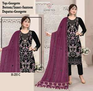 Fox Premium Comfort & Style Hiver Salwar Kameez Vêtements Indiens avec Santoon Bas Georgette Dupatta Taille 6XL - Product Image 4