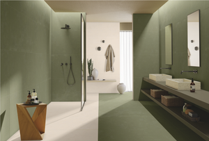 Surface inspirée du tissu vert 600x1200, une surface haut de gamme dotée de textures douces et de tons neutres élégants, conçue pour - Product Image 6