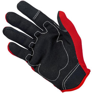 Guantes de Motocicleta Unisex Rojos y Negros, Transpirables, con Pantalla Táctil, Dedos Completos, Palma de Cuero Reforzada, Agarre Ligero y Elástico - Product Image 2