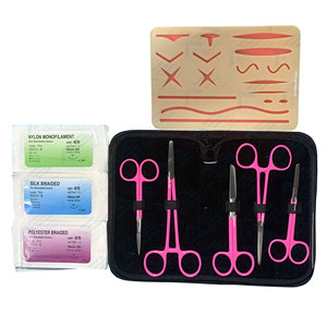 Kit de Sutura Quirúrgica para la Enseñanza a Estudiantes de Medicina, Instrumento Médico, Almohadilla de Práctica de Sutura, Kit de Entrenamiento de Sutura para Estudiantes de Medicina - Product Image 1