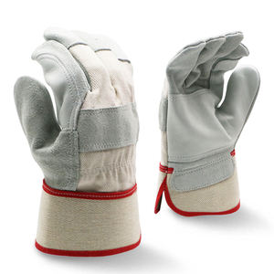 Guantes de Trabajo Reforzados, Resistentes al Fuego y a los Cortes, con Protección para las Manos, Palma de Cuero, para Jardinería - Product Image 1