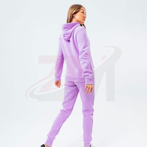 Trajes deportivos personalizados para mujer, conjuntos de dos piezas al por mayor OEM, pantalones de nailon, chándal con bloques de color y cremallera - Product Image 2