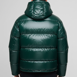 Veste matelassée brillante pour homme, nylon 380T, résistante à l'eau, qualité supérieure, vêtements d'hiver, USA Europe, veste matelassée d'hiver pour homme - Product Image 2