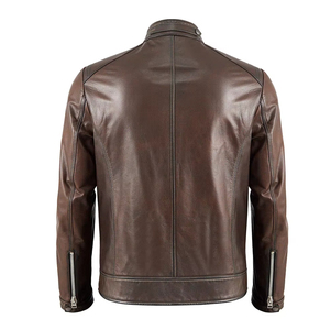 Nouvelle veste en cuir pour homme de qualité supérieure, authentique, pour l'hiver, avec logo sur le devant, respirante et durable, design streetwear - Product Image 2